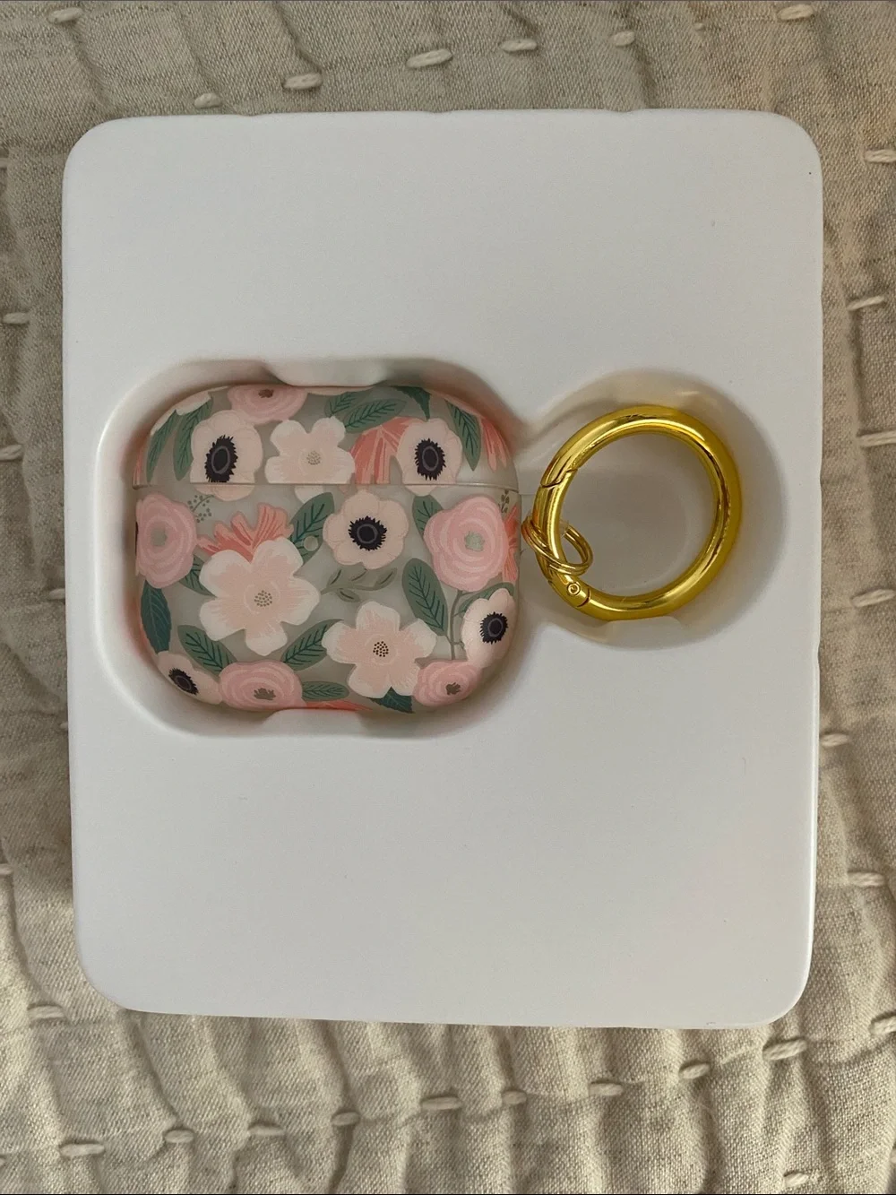 NIB Apple AirPods 3rd Generation case by Rifle Paper Co Pink Wildflowers